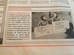 action contre la fourrure
